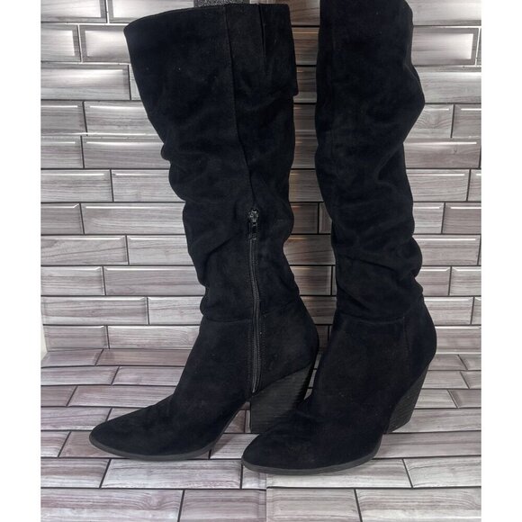 Charles‎ By Charles David Women's Black Heel Zipper Slouchy Boots Size 7.5 - Picture 3 of 7